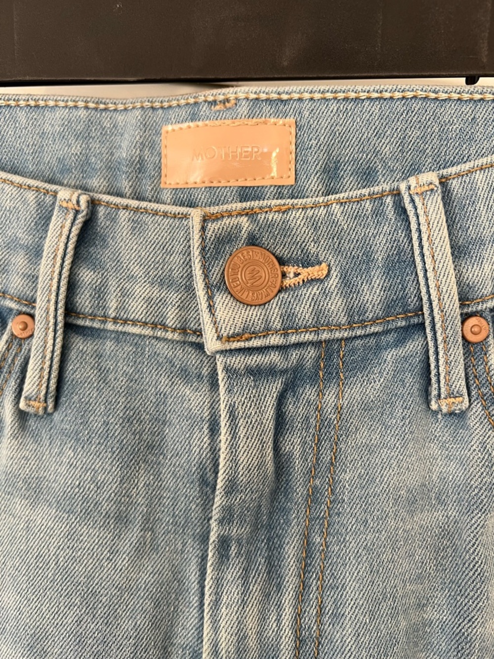Mother Denim The Weekender Fray Women's Mid-Rise Flare Jeans 25 - Picture 8 of 16